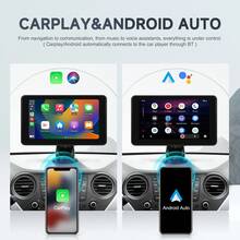 2026 New Wireless CarPlay And Android Auto 2-In-1 CarPlay, 7-Inch Car Radio Multimedia Video Player, Wireless CarPlay And Wireless Android Auto, Portable Universal Car Display With Camera, No Card Required - A - View 2