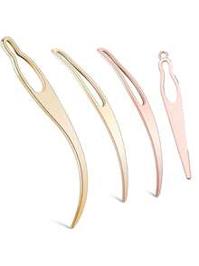4pcs Dreadlock Tool Kit, Includes Dreadlock Locking Tool, Dreadlock Crochet Hook For Hairstyles, Dreadlock Maintenance Hook, Hair Extension Tool Set (Rose Gold, Gold) ,For Barber Salon Beauty Travel Essential,Hair Products,Hair Cares,Hair Accessories ,Hair Styling Kit ,Hair Tool Kit For Barber Salon Beauty Travel Essential,Hair Products,Hair Cares,Hair Accessories - Multicolor 1 - View 6