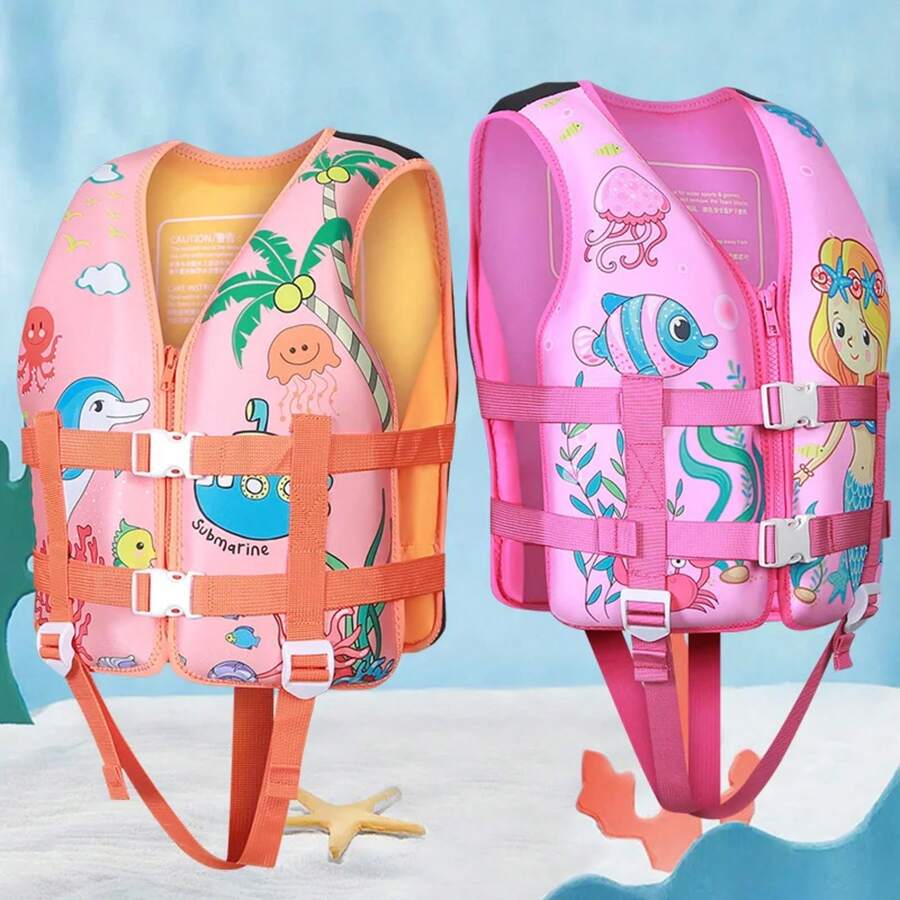 Chaleco salvavidas para niños Chaleco de natación al aire libre de alta flotabilidad para playa y rafting PZAS - 3 - Ver 1