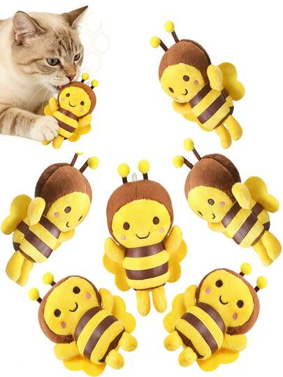 Chew-Resistant Plush Bee Pet Toy - Intelligent Toy To Relieve Boredom And Stress For Dogs And Cats