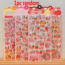 1pc/2pcs Random Cartoon 3D Rabbit Stickers, Cute DIY Mini Kawaii Dimensional Stickers For Scrapbooking, Phone Cases, Crystal Stickers - Multicolor - View 10