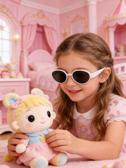 1 par de gafas de moda clásica y para niños, adecuadas para niños y niñas, fiestas, vacaciones, viajes, decoración, accesorios diarios, y como accesorio de fotografía