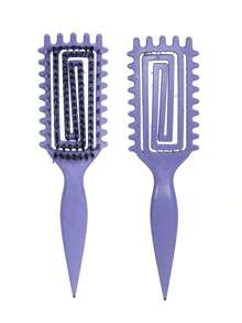 Hair Brushes-EU+UK Curling Hair Brush, Suitable For Styling, Shaping And Setting Curly Hair, For Both Men And Women, Can Be Used On Dry Or Wet Hair - 彩色 - 查看 12