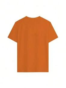 2026 Summer ShirtPlus Size Round Neck Short Sleeve T-Shirt With Letter Print For Summer, I MATCH Energy SO HOW WE GON' ACT TODAY Graphic Tees Women TopsLoose And Comfortablesummer Tops - 亮橙色 - 查看 2