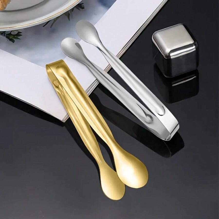 不锈钢迷你糖钳、冰钳 - 高级小型服务钳、开胃菜钳、糖钳、冰钳、多功能迷你服务钳 - 适用于餐厅、自助餐、咖啡馆、烧烤、家庭、办公室、节日和婚礼，节日礼品 - - - 查看 1