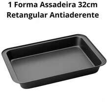 Set Of 32cm And 37cm Rectangular Non-Stick Baking Pans, Large, Carbon Steel, For Cake, Lasagna, Meat, And Chicken. - 1 Khay nướng bánh 32cm - Xem 6