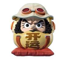 1个官方达摩风格幸运祝福雕像收藏品 - 主题祝福达摩雕像，完美的摆件和桌面装饰，适合在各种场合赠送给成年动漫迷 - 查看 5