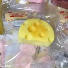 New Japanese Style Soft Slow Rebound Simulation PU Half-Round Cheese Food Stress Relief Toy, Great Gift - Multicolor - View 3