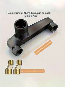 Modern Wall-Mounted Bathtub Faucet - Triple Control Concealed Valve, Polished Finish With Lining, Includes Installation Accessories, Suitable For Modern Bathrooms, Minimalist Style Interior Designer's Choice, High-Quality Construction, Essential For Home Renovation, Suitable As Christmas Gift, Home Bathroom, Fashionable Bathroom Accessory, Modern Design, Long-Lasting Hardware, Bathroom Fixture - Multicolor - View 6
