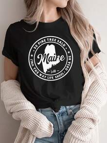 Men Outdoor Tees & Tanks - Black - View 1