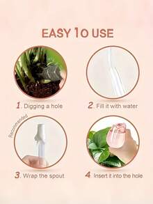 Pink Tulip Self-Watering Globe, Plastic Leakage Drip Irrigation Tool, Suitable For Indoor/Outdoor Potted Plants, Hanging Baskets, Gardening Tools, Lawn Care Accessories, Patio Irrigation, Perfect Gift For Gardening Enthusiasts, Extends Watering Time - Tulip - View 7
