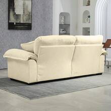 Sofas & Couches - Beige + Upholstered + 2 Seat - View 4