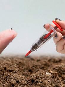 1pc Hand-Held Seed Spreader - Manual Precise Seeding Tool With Transparent Tube And Ergonomic Handle, Durable Plastic, Suitable For Garden, Potted Plants, Lawn, Seedlings, Seed Disperser - A - View 3