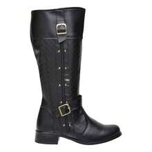 Women's Elegant Riding Boot, High Shaft, Side Zipper, Soft And Comfortable, New Winter Collection - màu đen - Xem 4