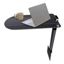 16.8" Metal Platform Bed Frame Folding TableBedside Clip-On Nightstand For Small Spaces Shelf For Storing Issues That Water/Books/Tablets Matte Black - 黑色 - 查看 8