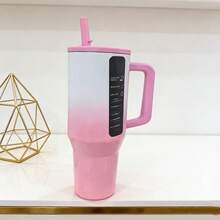 HYDROJUGs 32oz 32oz Gift-Ready Polished Ombre Pink-To-White Insulated Tumbler, Versatile Travel Mug & Water Bottle With Contrast Trim & Leakproof Design, Stainless Steel Double-Wall Vacuum Cup For Desk Use, Brunch Dates & Evening Walks, Best Christmas & Halloween Gift For Family & Friends Who Appreciate Soft, Feminine Style - 32oz漸層粉 - 查看 3