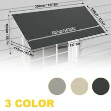 Retractable Awning With Articulated Arms, Balcony Awning, Retractable Awning, Balcony Awning, Sun Protection, Weather Resistant, Provides Shade, Retractable For Windows, Balcony, UV Resistant - Anthracite - View 13