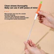 1 Pc Reusable Straw Cleaning Brush, Multi-Functional Cup Lid Cleaner, Bendable Narrow Gap Debris Remover, Universal For Various Calibers Of Straws - Cleaning Brush - View 5