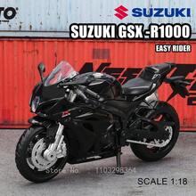 MSZ 1:18 YZF-R1 motocicleta coche en miniatura de aleación coche de juguete para niños modelo de motocicleta fundida a presión C8RG - 1-18 YZF-R1 - Ver 11