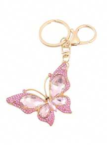 1pc Women Fashion Alloy Rhinestone Cross Charm Key Chain Car Accessories Bag Charm School Cute Goth Y2k - Multicolor 1 - View 8