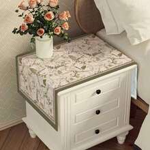 American Style Bedside Cabinet Cover Cloth, Small Rectangular Table Cloth, Lightweight Luxury Microwave Oven Refrigerator Dust Cover, Washing Machine Dust Cover,Women's Day,Travel Essentials,Wedding Favours,Y2k,Bedroom,Car Acessesories Women,Kitchen Deccor - Multicolor - View 2