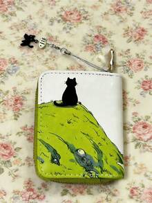 极简主义零钱包，拉链设计，超薄轻巧，多层结构，方便携带，可收纳身份证、现金和信用卡。是现代女性日常使用的理想之选，无论是时尚场合、商务活动、周年纪念、情人节还是生日礼物，都非常合适。这款多色钱包也适合作为礼物送给老师、女朋友或其他女性朋友。 - 彩色 - 查看 3