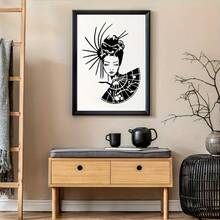 6 khuôn mẫu họa tiết nghệ sĩ và samurai kiểu Nhật Bản - Khuôn tô tự làm có thể tái sử dụng với các họa tiết hoa văn tinh xảo và truyền thống, dùng cho tranh tường, vải dệt, tranh vẽ trên vải bố và trang trí nhà cửa, chất liệu polyester, khuôn mẫu thủ công tự làm | Thiết kế truyền thống Nhật Bản | Khuôn tô có thể tái sử dụng, khuôn mẫu thủ công - 6 mẫu nghệ sĩ giải trí và samurai kiểu Nhật Bản - Xem 4