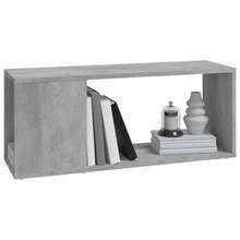 vidaXL TV-Schrank Betongrau 80x24x32 cm Holzwerkstoff - Grau - Übersicht 4