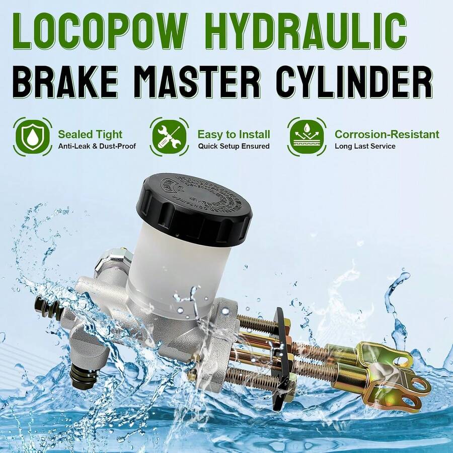 Cilindro Maestro Freno Hidráulico Para 90cc 110cc 125cc 150cc 200cc 250cc, Cilindro Maestro De Freno Hidráulico Para Karts De 90 Cc, 110 Cc, 125 Cc, 150 Cc, 200 Cc Y 250 Cc Sunl Bms, Kandi, Roketa, Kazuma Y Kinroad Atv - A - Ver 1