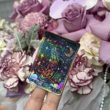 Vinyl Sticker - "Kimchi" Design, Mystical, Occult, Divination, Featuring Cactus And Stars, Glossy Reusable Sticker, Suitable For Occult And Divination - Multicolor - View 14