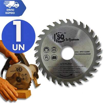 Conjunto com 4 Discos de Corte Madeira 24 Dentes Serra Maquita Esmerilhadeira 24 Dentes 4" Serra Circular/ 110 x 22,23mm