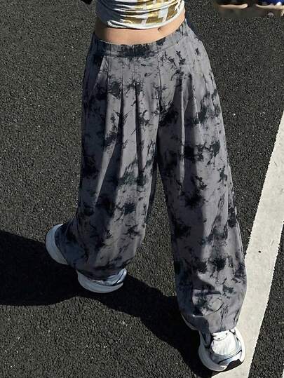 新款加大码女式休闲柔软宽松阔腿裤，适合跑步、健身、瑜伽、时尚日常户外修身口袋运动裤