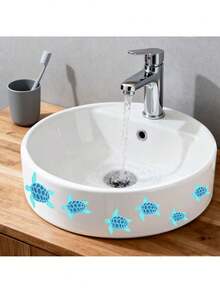 1pc Glow-In-The-Dark Turtle Wall Sticker, Self-Adhesive Waterproof Vinyl Decor For Bathroom, No Power Needed, Suitable For Theme Party, Holiday Celebration, Home Decor - Multicolor - View 6