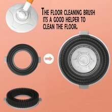 Spin Mop Bucket With  System Extended Mop Handle 61"Mop And Bucket For Floors Cleaning With 5 Replacement Head Refill 1 Cleaning Brush Head - A - Xem 2