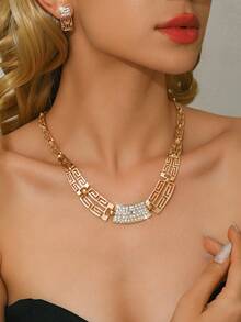 3pcs/Set Unique Women Necklace And Earrings Set, Versatile For Daily Wear, Holidays, Casual & Vacation - 3pcs/set - View 5