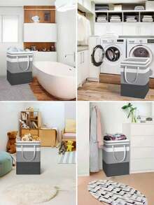 Extra-Large Laundry Basket - Foldable Design With Easy-Carry Extended Handles Dirty Clothes Basket For Home Clothes Storage Toy Storage Bag Laundry Basket Room Decor Bathroom Laundry Room Accescories Laundry Bag Dorm Room Essentials College - One Size Fits All - View 9