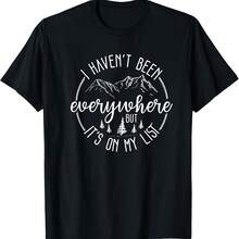 World Traveler, Vacation, Adventure, Funny Travel, Camping T-Shirt - Negro 4 - Ver 1