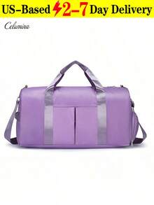 Versatile Lightweight Waterproof Gym Bag Chic Handbag/Tote Bag Women Sports Bag Back To School Travel Essential Spacious Travel Bag For Work - 彩色 - 查看 15
