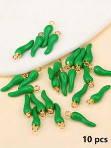 [Quantity] Pcs Vivid Multicolor 3D Red Chili Pendant, Suitable For DIY Earrings, Necklace, Bracelet And Keychain - Spicy Style Jewelry Making Accessories, Jewelry Making Charm - Chili - View 60