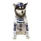 KIWI Star Wars Pet Costume, Various Colors Available – Galactic Outfit For Dogs And Cats, Ideal For Carnival And Halloween, Theme Parties, Photos And Events, Fun And Comfortable Costume For Pet Fans Of The Star Wars Universe - R2-D2 - 查看 2