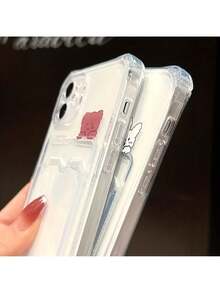 1pc Transparent Card Slot Stand Phone Case Compatible With IPhone 15, 14, 13, 12, 11 Pro Max, 14 Plus, Transparent Wallet Silicone Shockproof Back Cover Waterproof Anti-Fall Scratch ResistantFOR-YOUR-BELOVED-PHONE Christmas Gifts Christmas Gifts,Valentine's Day Gift,Valentine's Day Phone Case,Cute Phone Case - 款式2(1件) - 查看 4