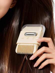 Hair Trimmer, Bangs Trimmer, Comb, Hair Cutting Scissors, Trimming Scissors, Comb Scissors, Small Garden Pruning Shears, Mini Beauty Salon Haircutting Tool Accessories, Women Hair Cutting Comb & Scissors - Multicolor - View 4