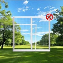 1片白色网状窗纱，自粘式防蚊防尘网，安装简便 - 白色 - 查看 10