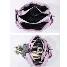 女士健身包，带鞋仓的旅行手提包 - 彩色 - 查看 4