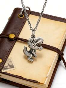 1PC New Retro Fashion Cute Mini Tyrannosaurus Rex Animal Pendant Necklace For Men And Women Hip Hop Punk Casual Party Jewelry Gift - Fashion - View 1