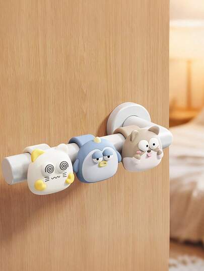 1 Pc Silicone Door Knob Bumper Pad - Anti-Collision Wall Protector For Entry Bedroom Door & Window Handle Door Stopper