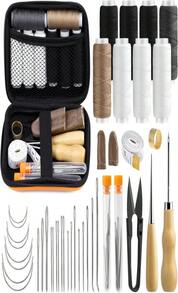 MORFEN Sewing Kit For Adults, 38 Pcs Heavy Duty Sewing Kit, Needle And Thread Kit With Hand Sewing Needles 8 Upholstery Thread, Upholstery Repair Kit For Carpet Canvas DIY Sewing Repair - ColorA - View 1