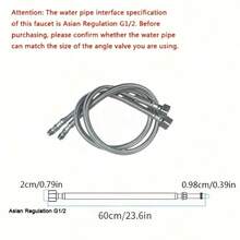 Modern Stainless Steel Bathroom Faucet - Hot & Cold Dual Water, Water-Saving Splash-Proof Design, Stylish Finish, Durable Bathroom Sink Fixture Accessory - Multicolor - View 10