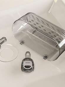 Bathroom Kitchen Suction Cup Shelf, Drill-Free Bathroom Vanity Organizer Rack, Plastic Storage Rack - Multicolor - View 13