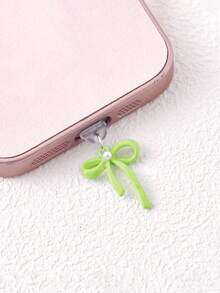 Bow Knot Dust Plug, Rubber Stopper For Charging Port & Data Port, Compatible With Apple & Type-C Phones - Multicolor - View 17